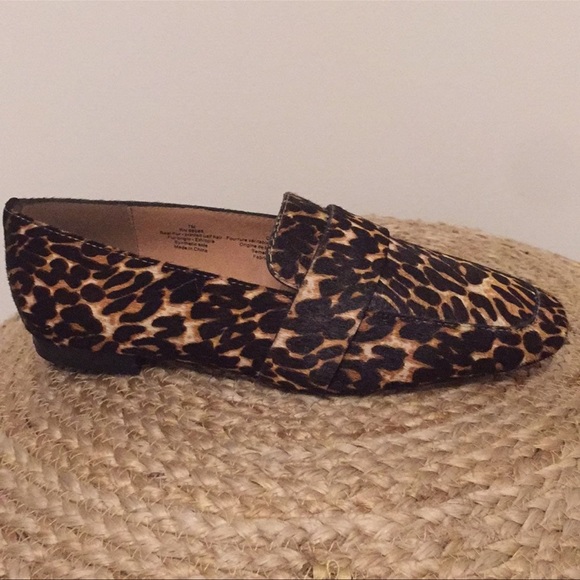 Halogen Lucy Calf Hair Slip On Loafers Leather NIB Sz 7 - Picture 3 of 10